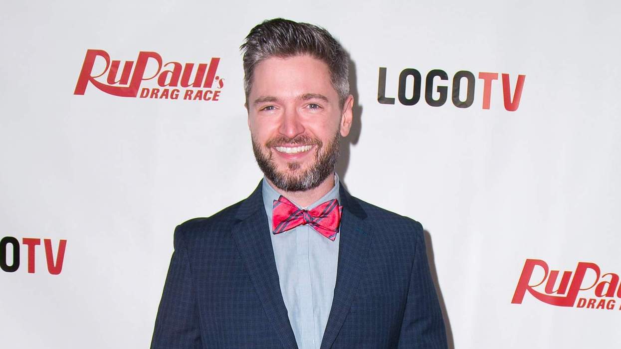 Lucian Piane attends "RuPaul's Drag Race" season 7 premiere.