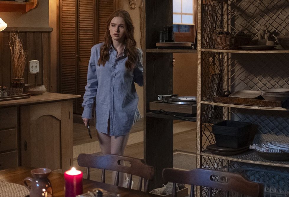 Madelaine Petsch as \u201cMaya\u201d in THE STRANGERS - Chapter 1, a Lionsgate release.