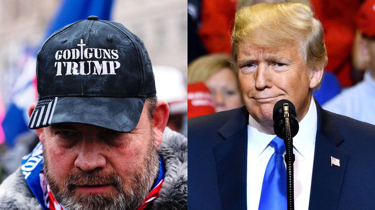 MAGA supporter and Donald Trump