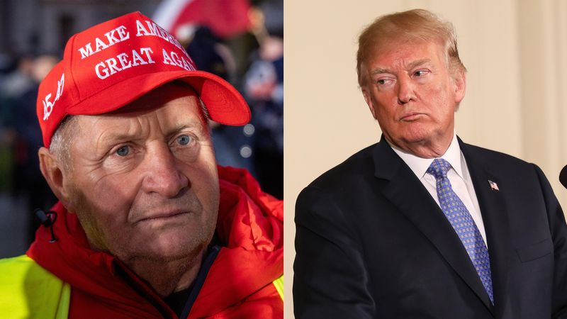 MAGA supporter and President Donald Trump