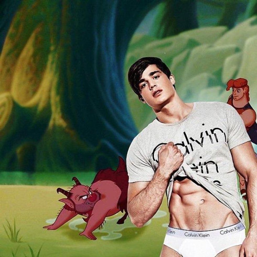 Male models crash your favorite Disney movies.