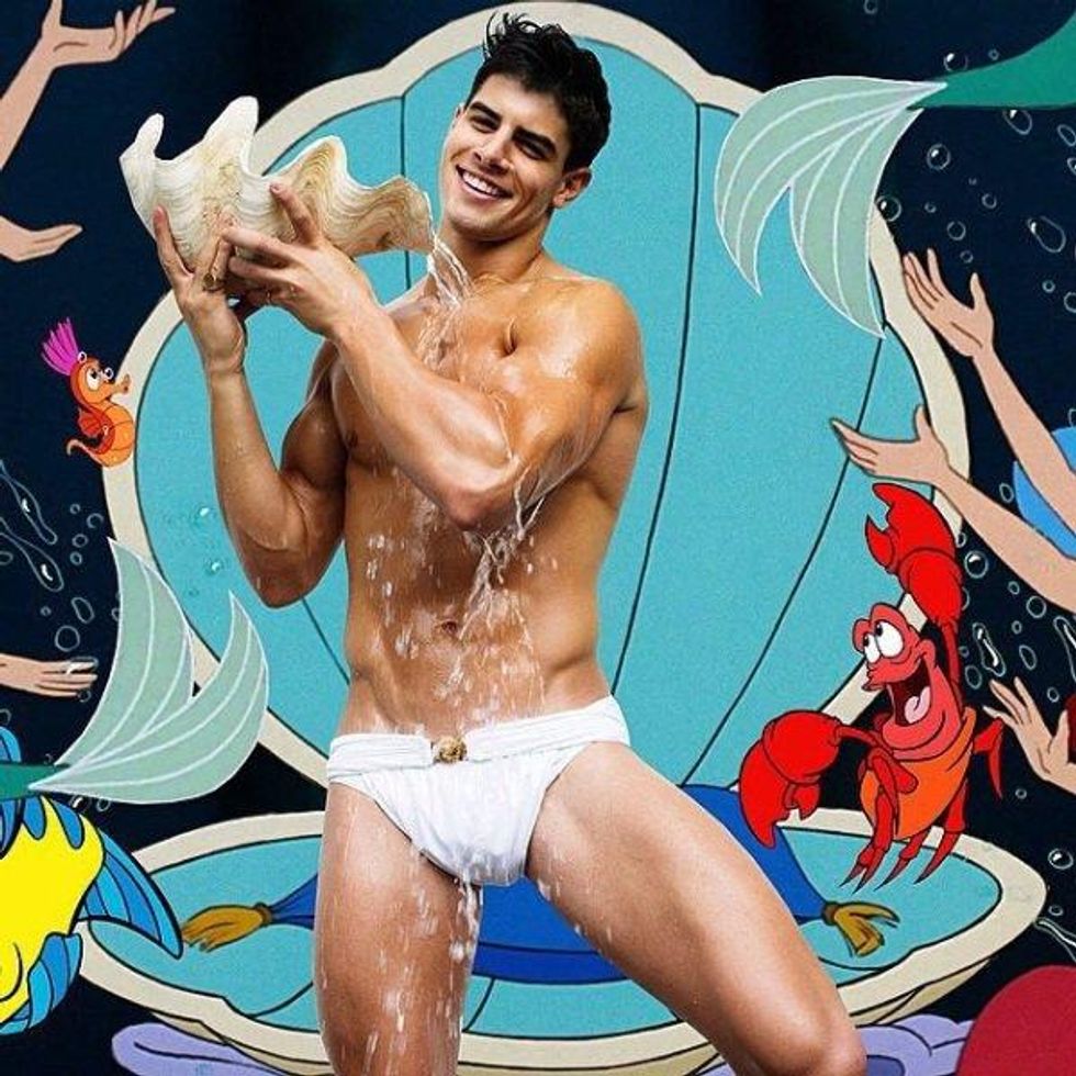 Male models crash your favorite Disney movies.