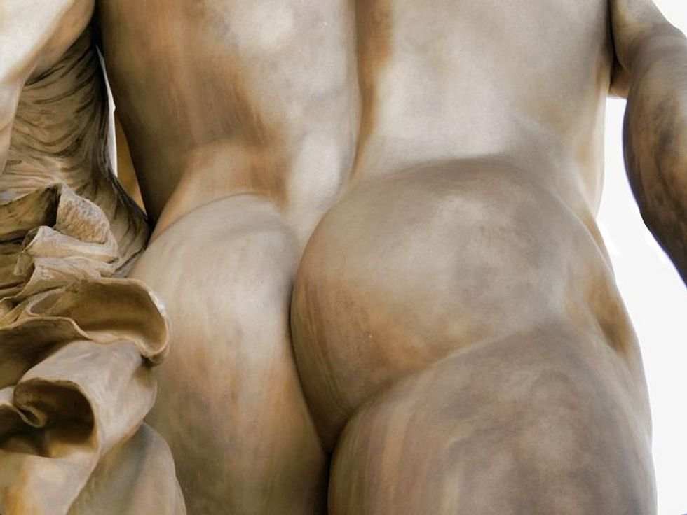 male statue butt