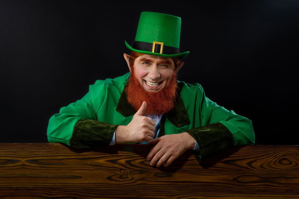 man dressed as a leprechaun