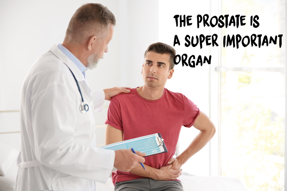 man getting checked out by the doctor