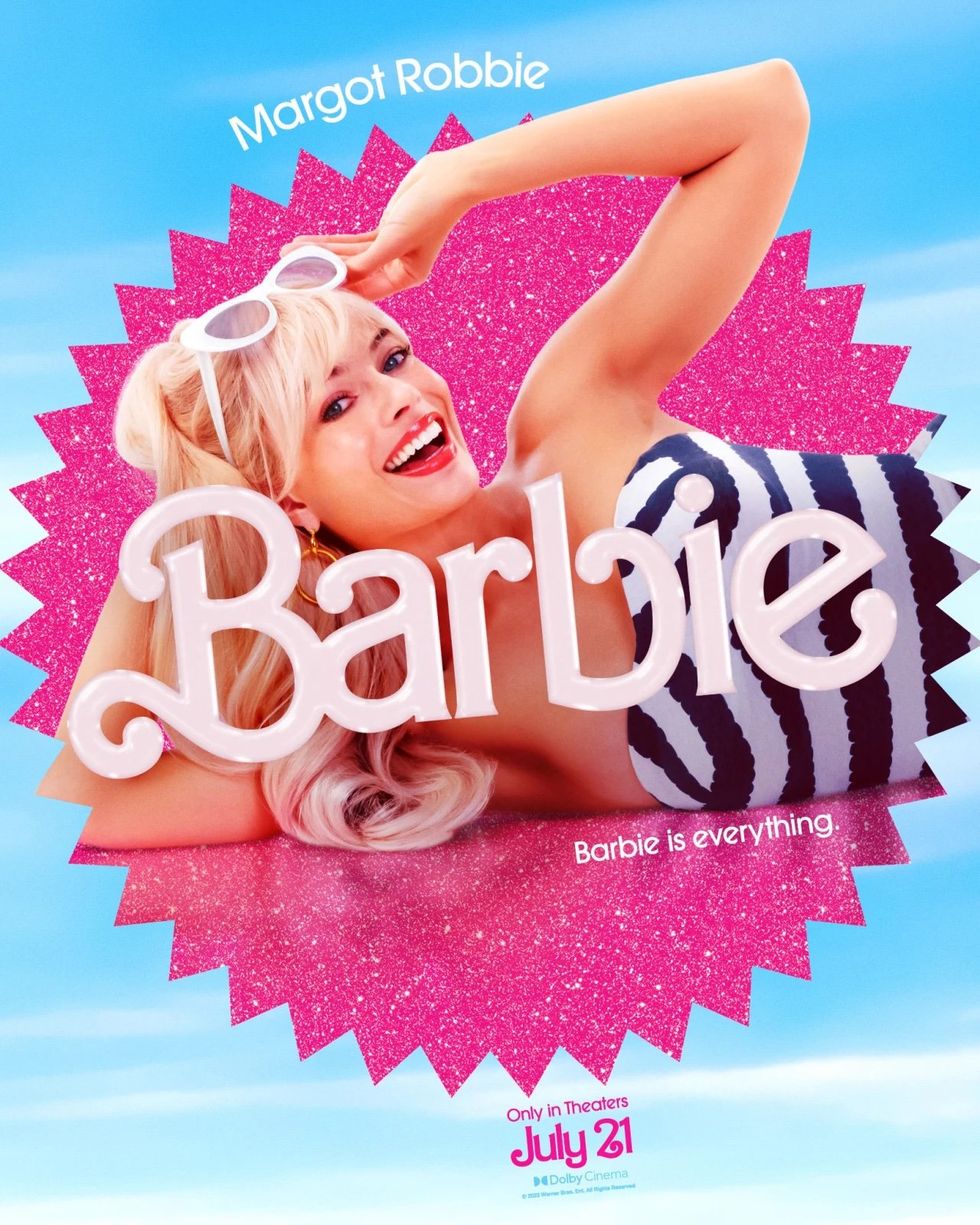 Margot Robbie as "Barbie"
