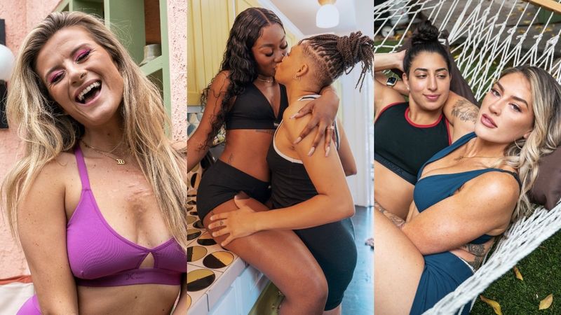 Marita, Britney, AJ, Magan, and Dayna model TomboyX