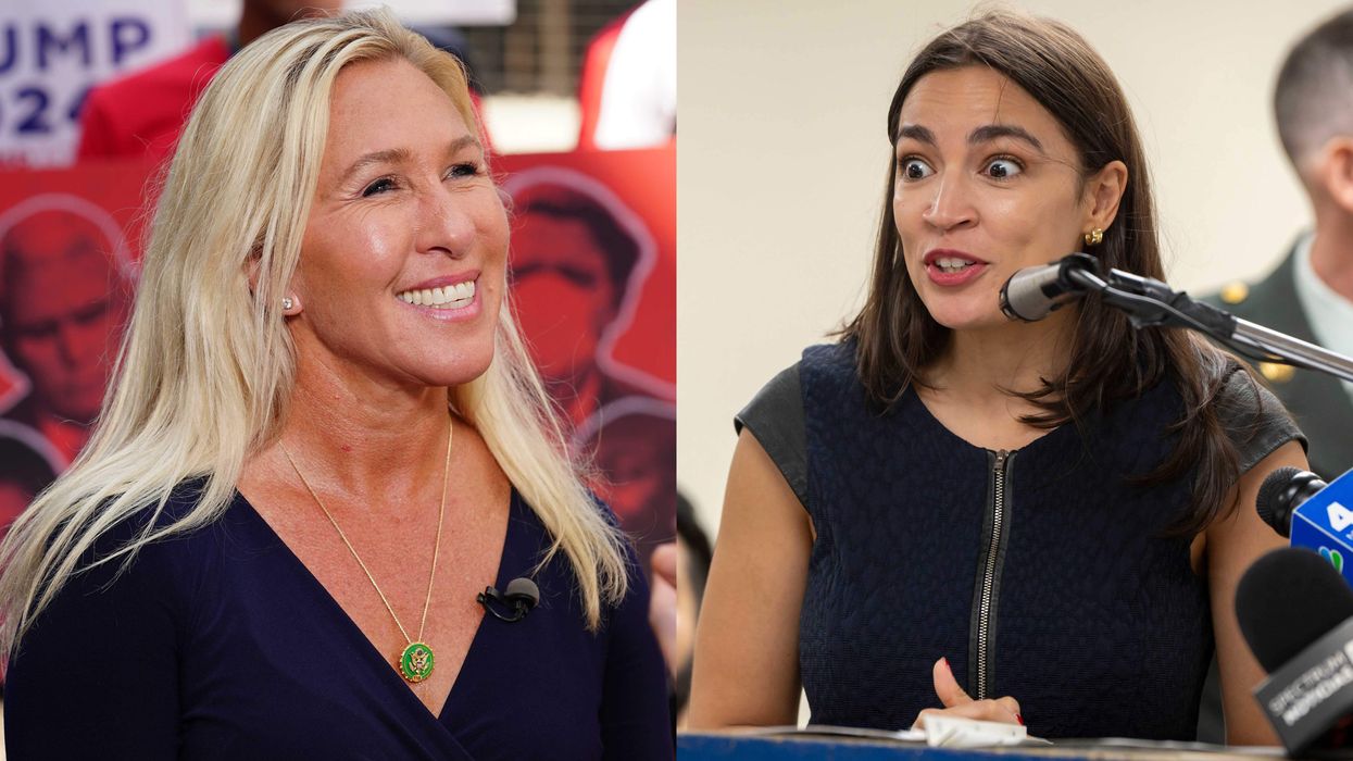 Marjorie Taylor Greene and Alexandria Ocasio-Cortez