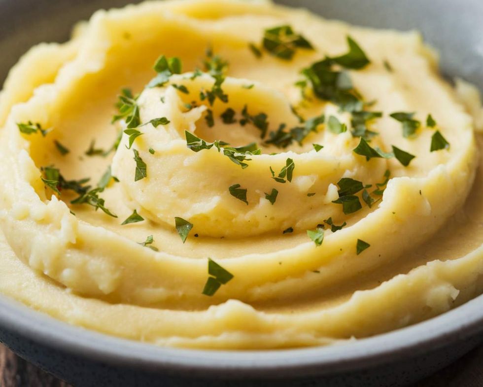 mashed potatoes with herbs