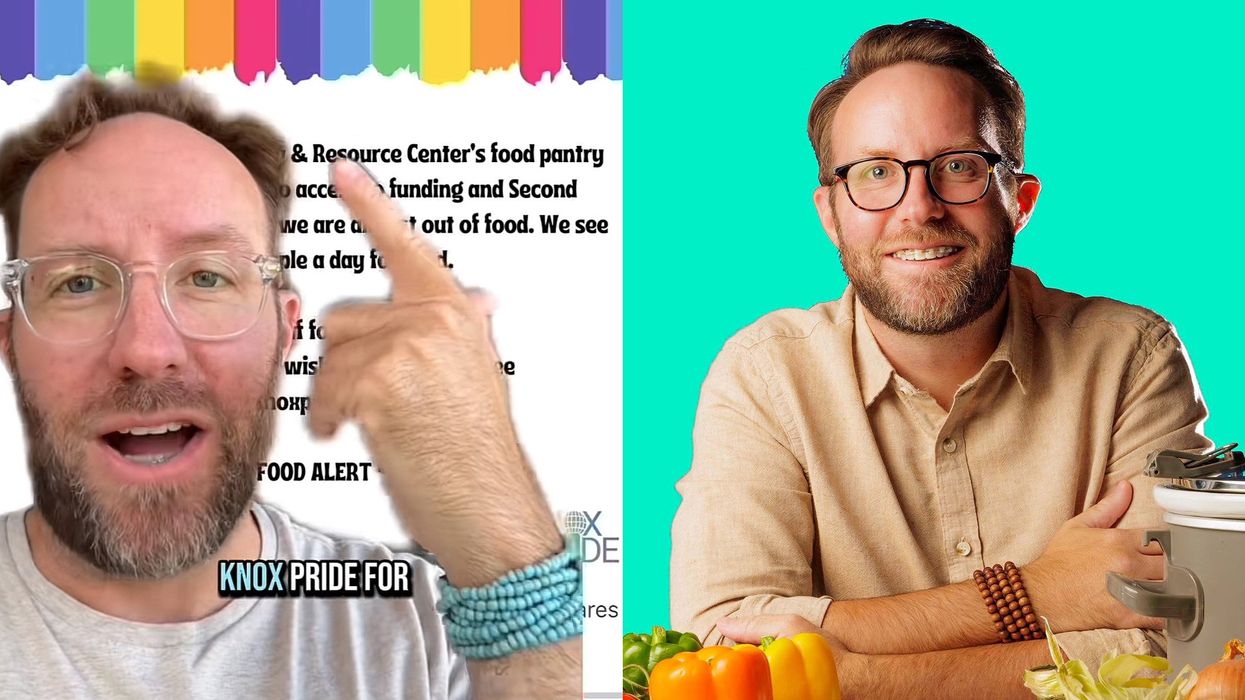 Mathew Bounds on TikTok and sitting with vegtables