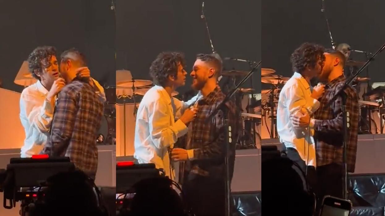 Matt Healy Kissing Fan