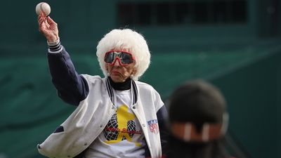 Real-life lesbian 'A League of Their Own' player throws first pitch for pro women's baseball