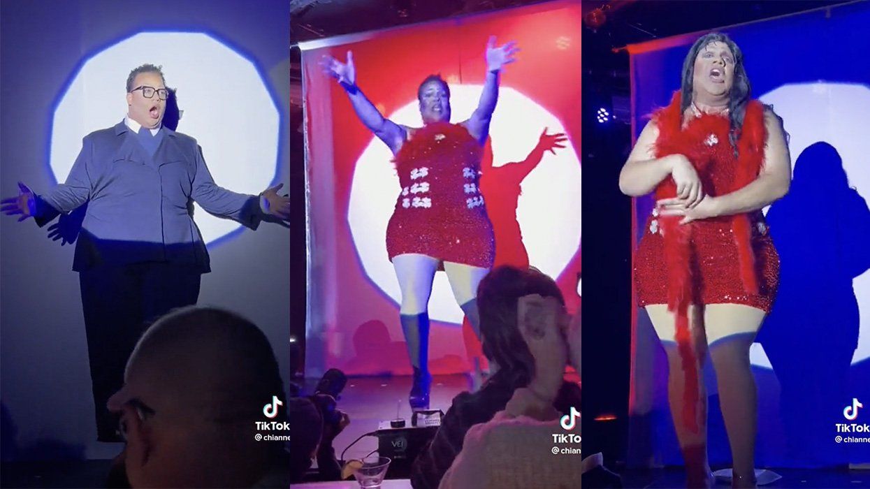 Meatball performs as George Santos