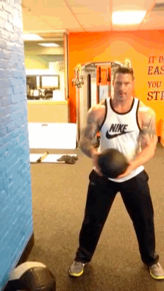 Medicine Ball Wall throw gif