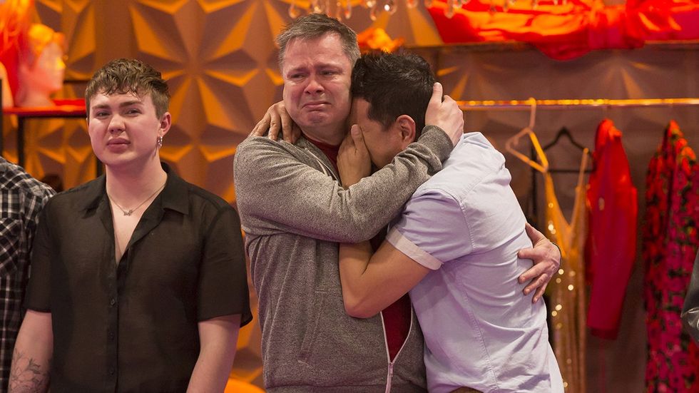 Melinda Verga and Scott reunited in the Werk Room