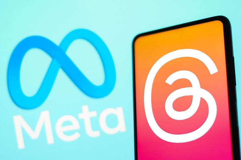 meta and threads logos