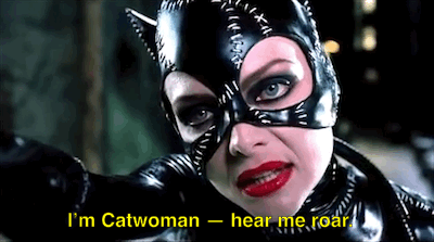 Michelle Pfeiffer as Catwoman.