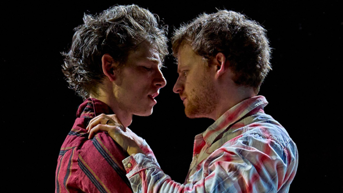 Mike Faist and Lucas Hedges in the stage adaptation of 'Brokeback Mountain'