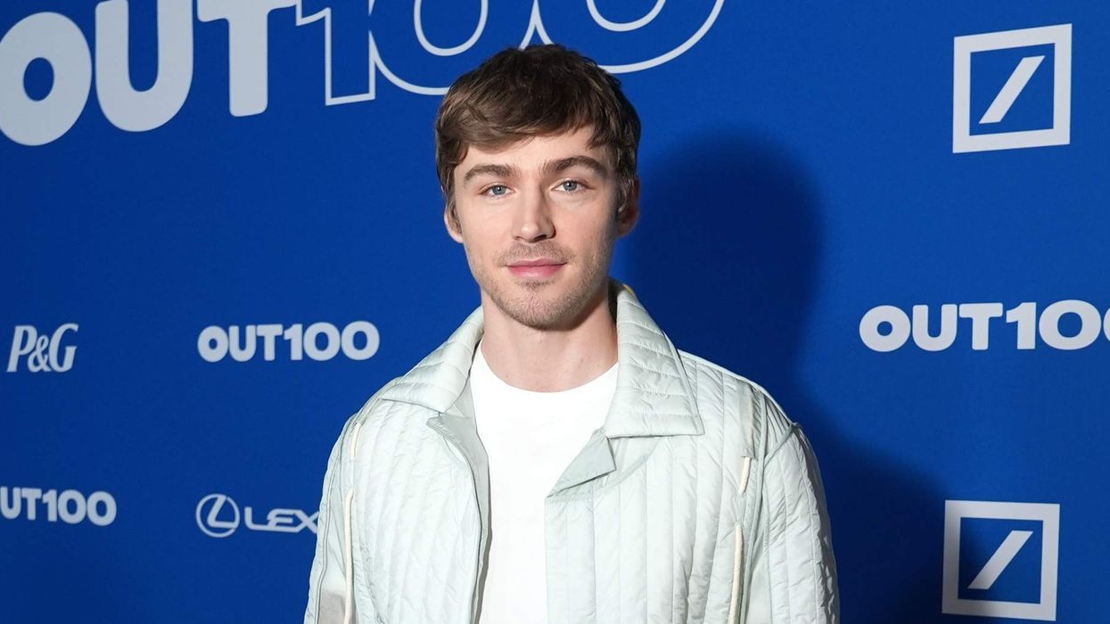 Miles Heizer at Out100 2025.