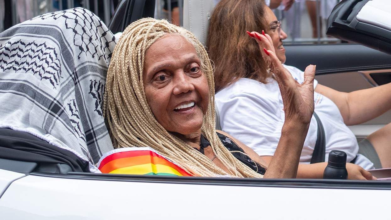 Miss Major Griffin Gracy rides in a grand marshal car for NYC LGBTQIA Pride parade 2024