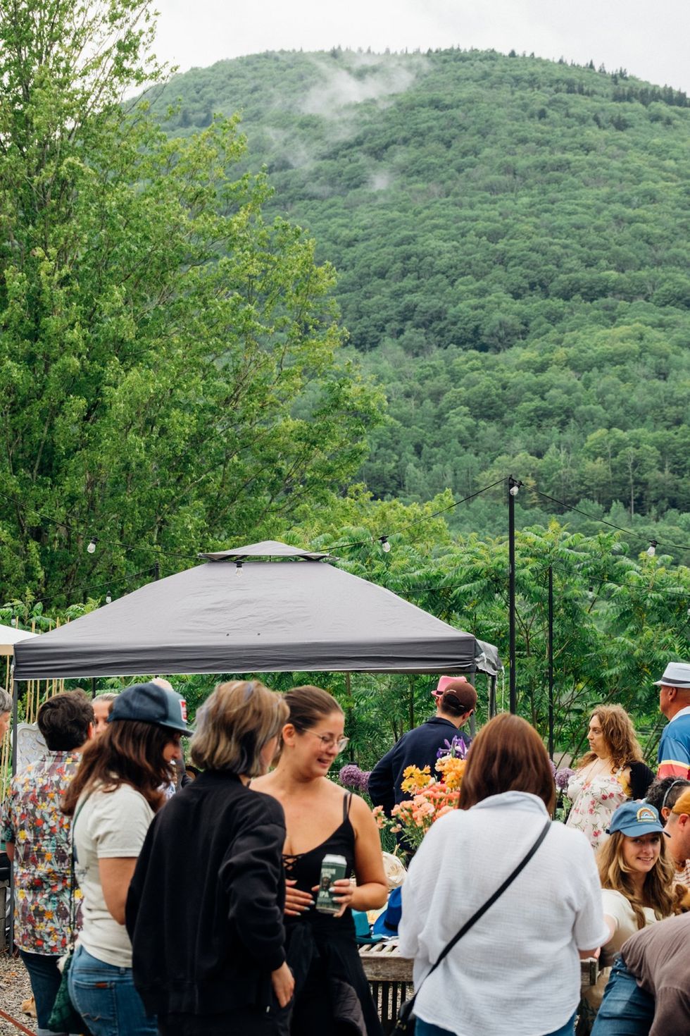 Mountaintop Pride party at Scribners Catskills Lodge upstate new york June 2025