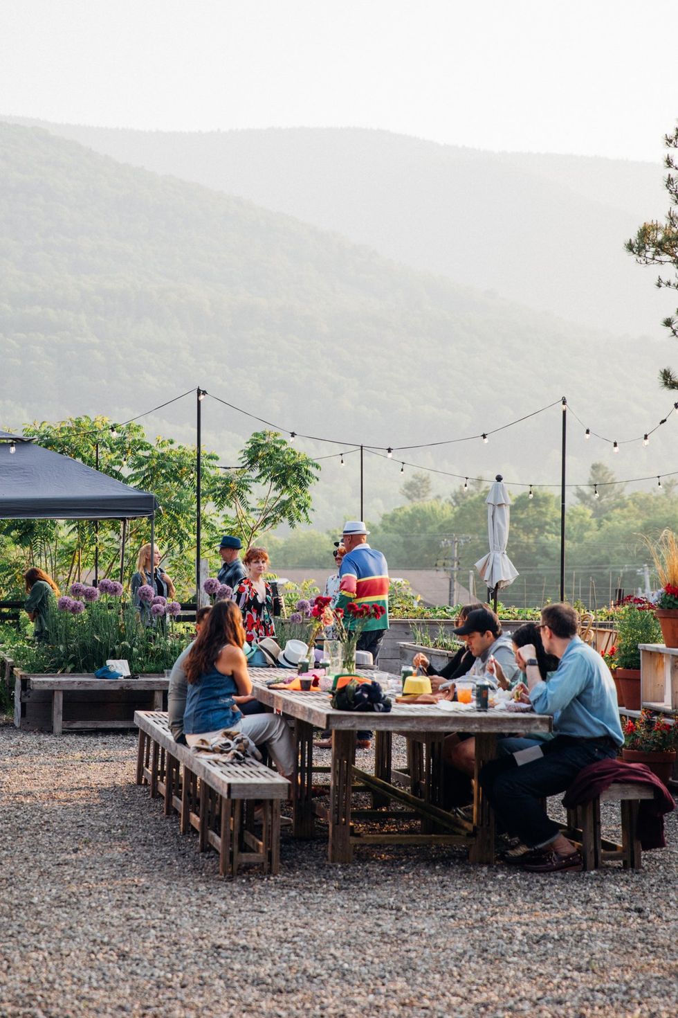 Mountaintop Pride party at Scribners Catskills Lodge upstate new york June 2025