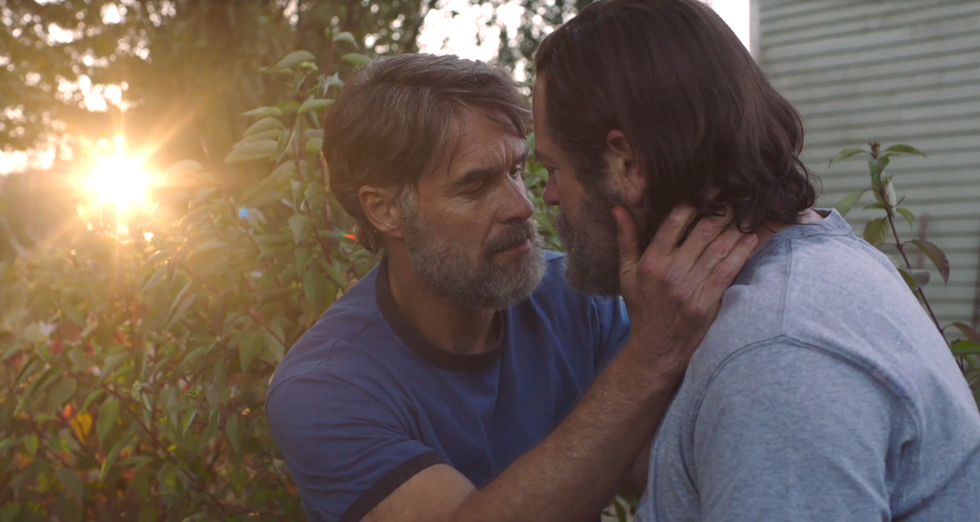 murray bartlett as frank and nick offerman as bill