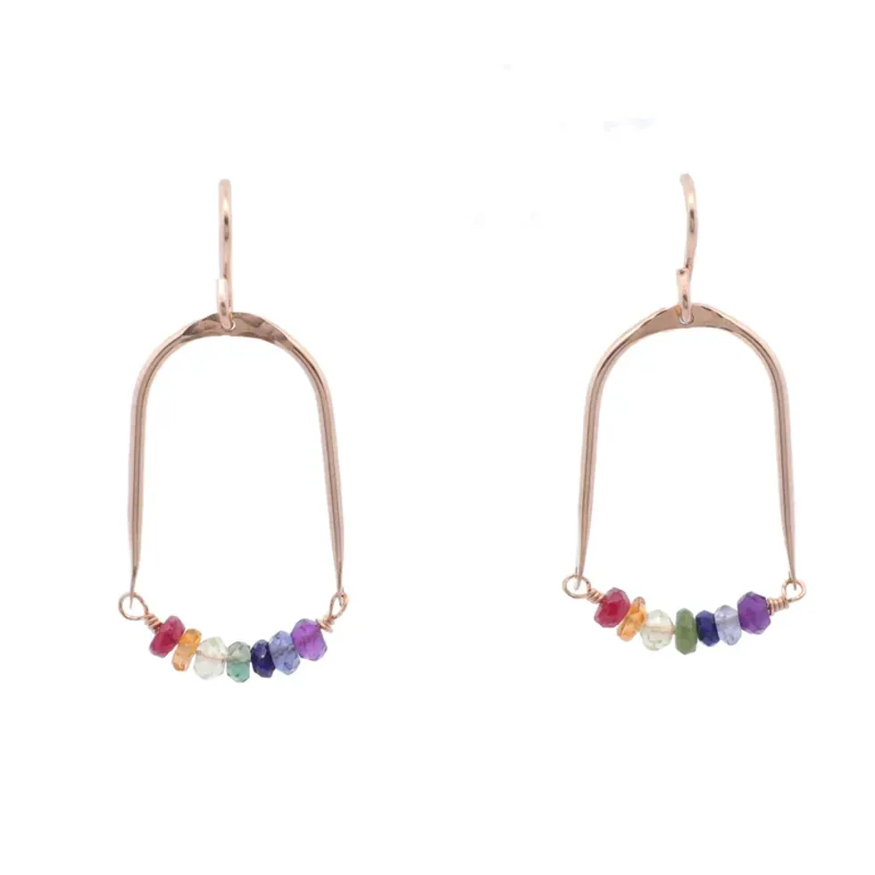 Nashelle - Rainbow Gem Earrings