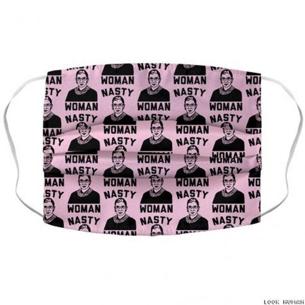 Nasty Woman RBG Pattern Face Mask
