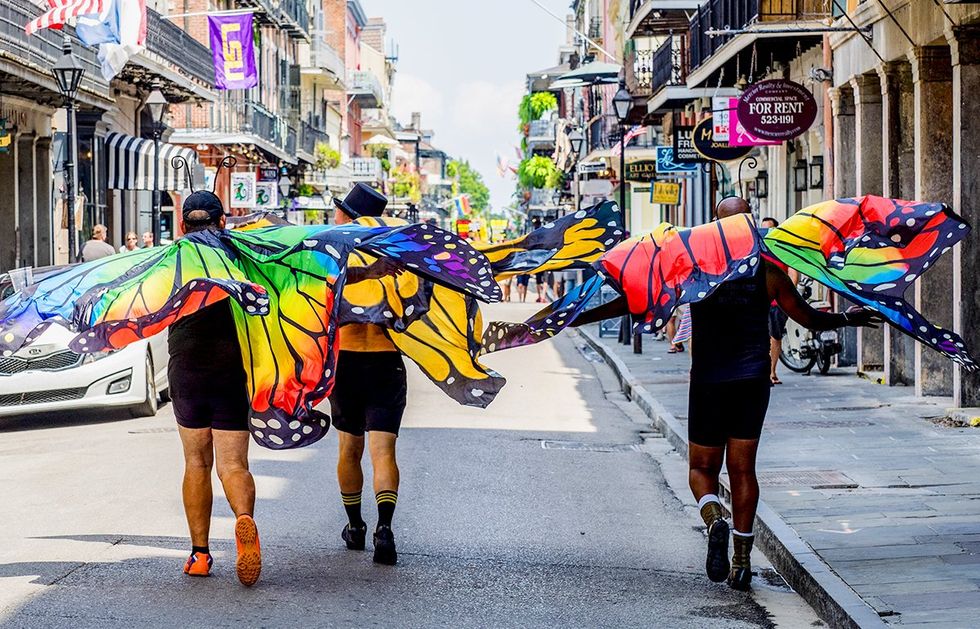 New Orleans Black Pride rainbow butterfly wings photo gallery list LGBTQ pride celebrations festivals parades USA 2024