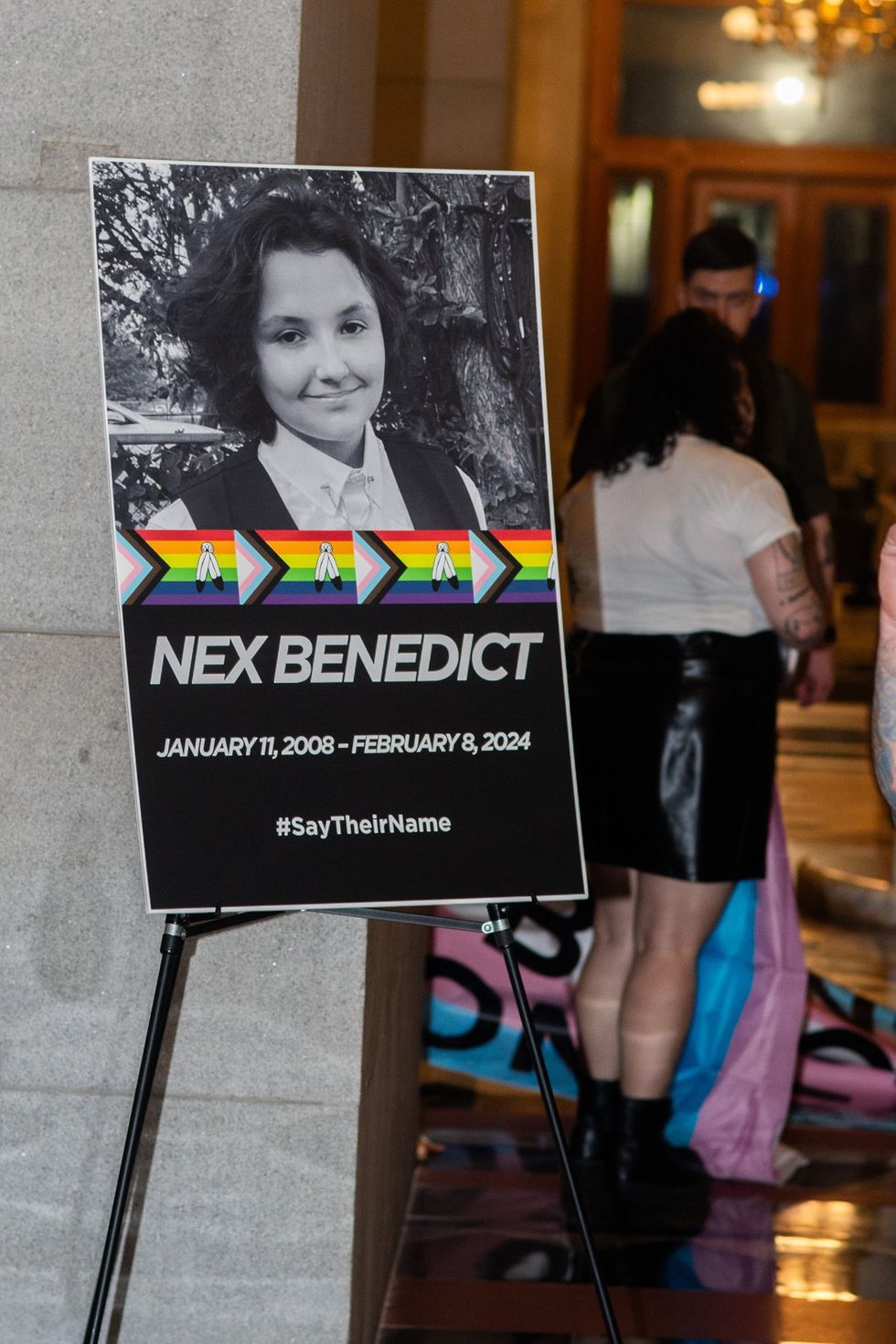 Nex Benedict murdered transgender nonbinary twospirit teen candlelight vigils across the country