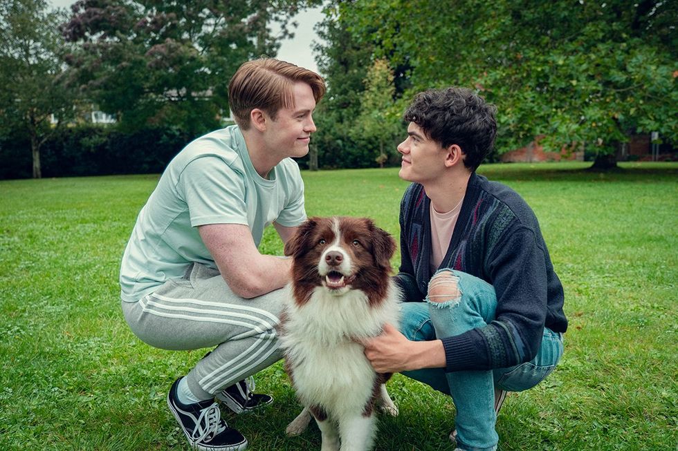 Nick and Charlie in Heartstopper