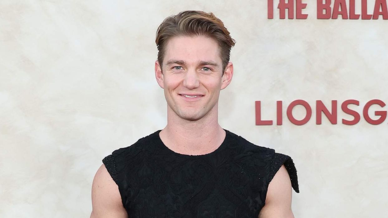 Nico Greetham attends the Los Angeles premiere of The Hunger Games: The Ballad Of Songbirds & Snakes.