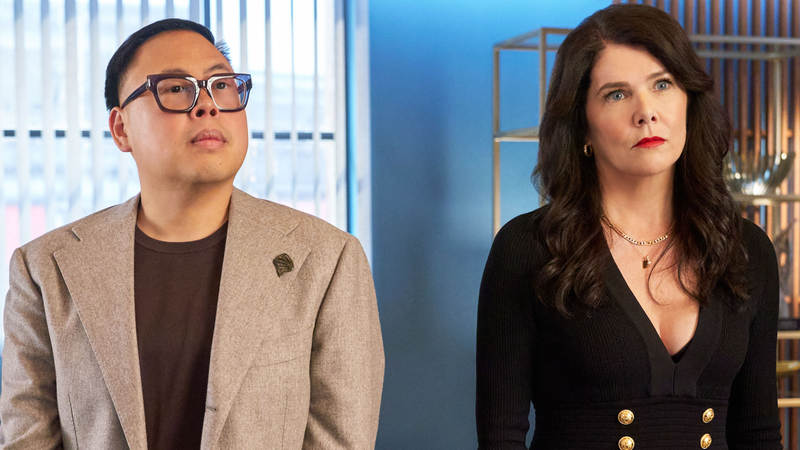 Nico Santos Lauren Graham