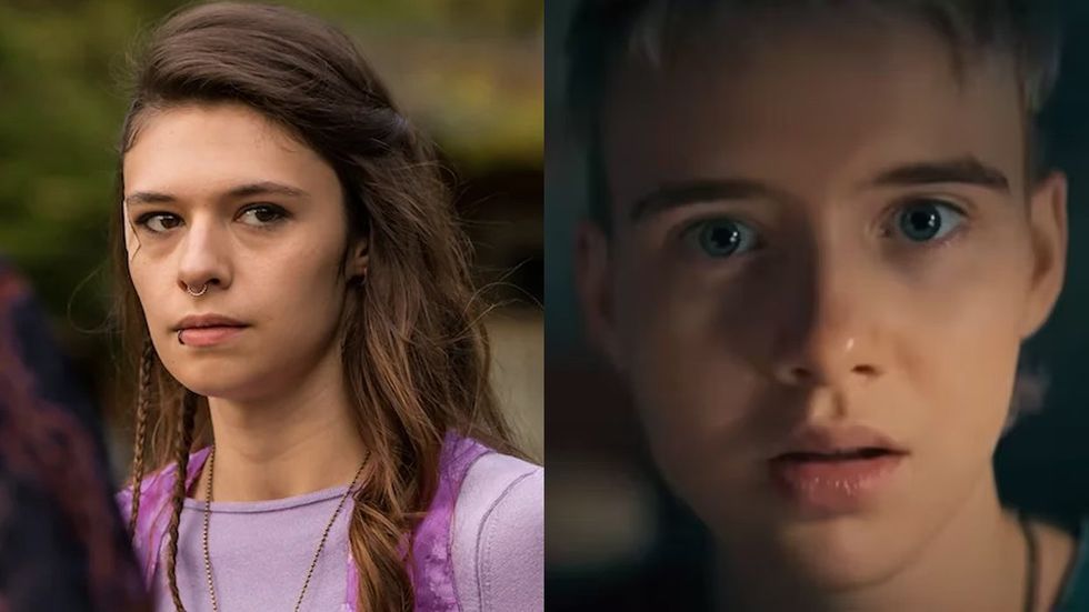 Nicole Maines in Yellowjackets and Morgan Davies in Evil Dead Rise