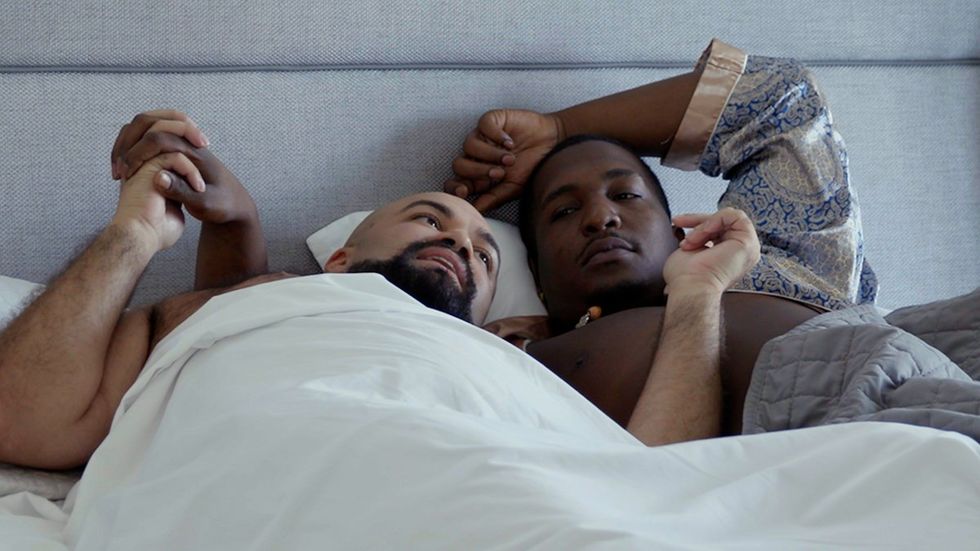 Nigel and rico in bed