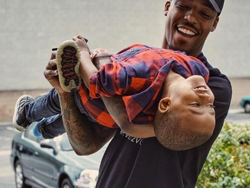 No safer place than in your dads arms.