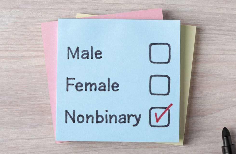 nonbinary checked on a box