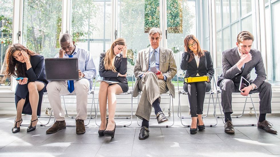 nonbinary job applicants waiting interview