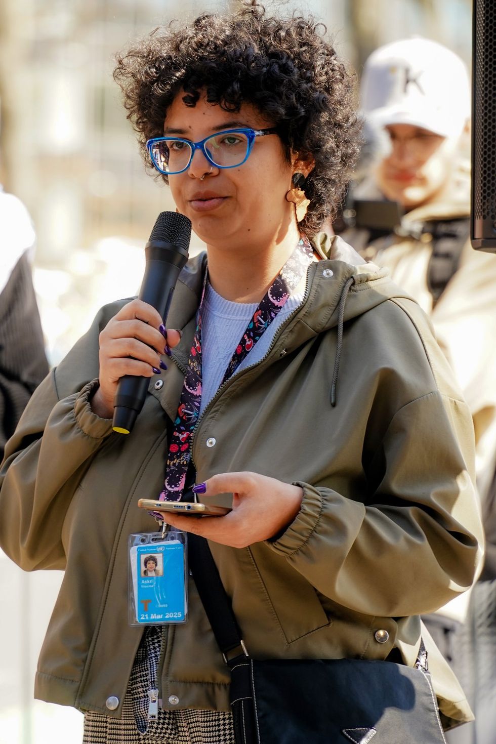 NYC Lesbians Unite Rally UN Dag Hammarskjold Plaza organized by Outright International