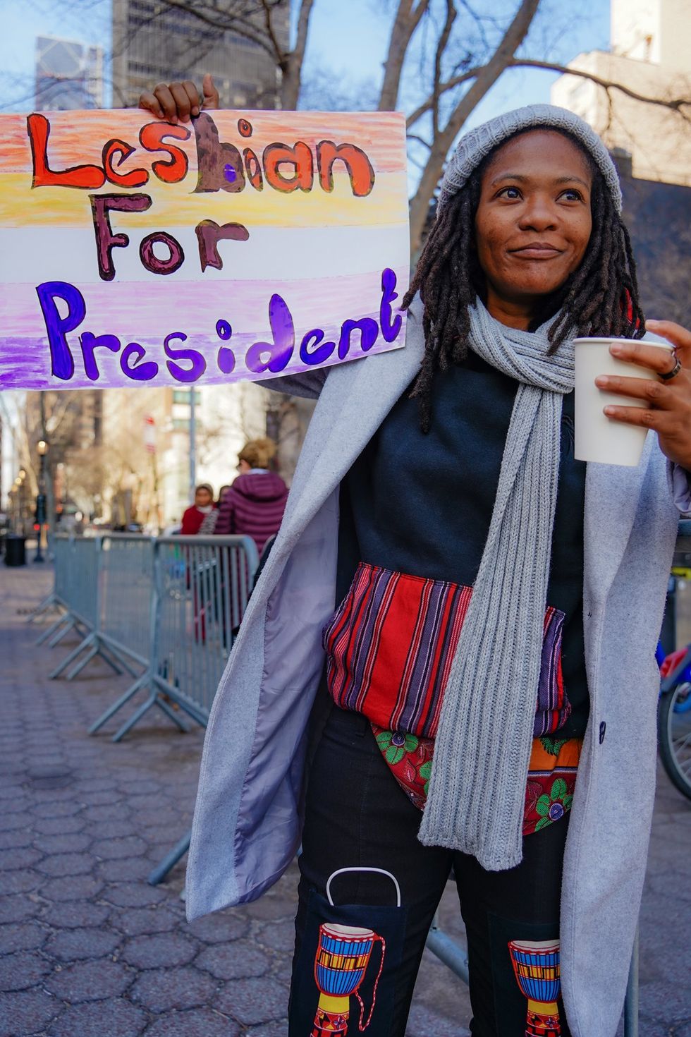 NYC Lesbians Unite Rally UN Dag Hammarskjold Plaza organized by Outright International