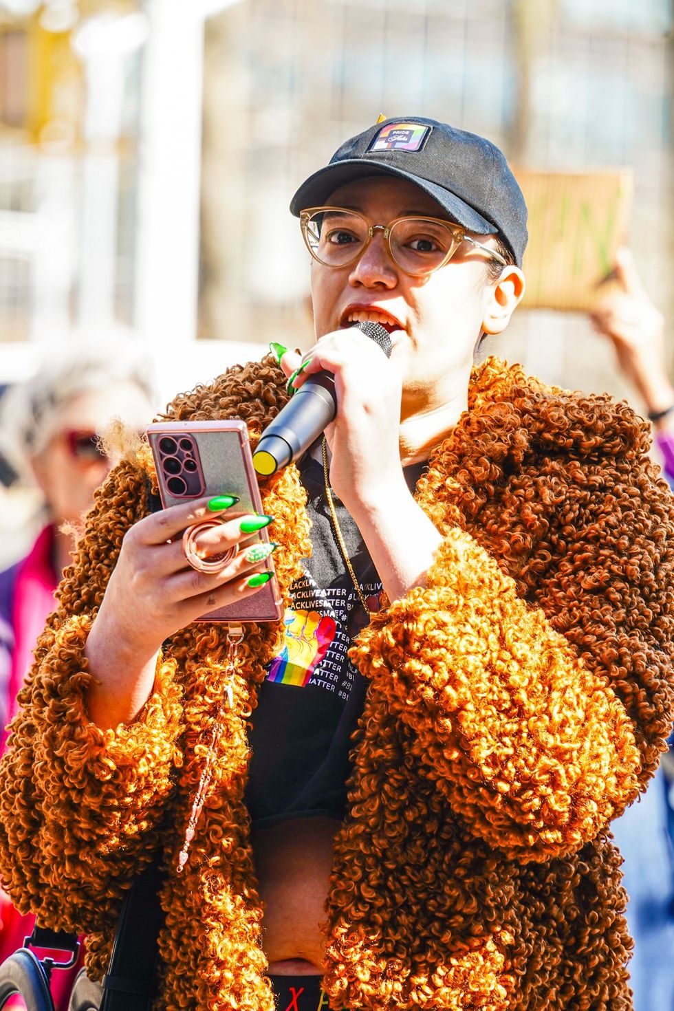 NYC Lesbians Unite Rally UN Dag Hammarskjold Plaza organized by Outright International