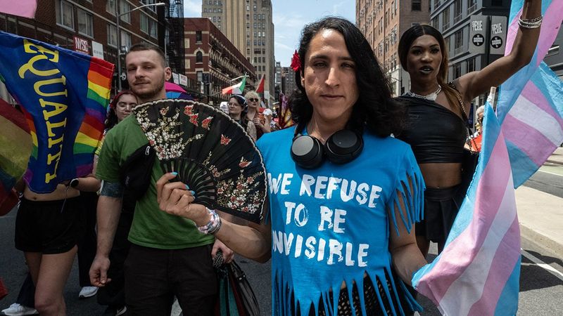 NYC LGBTQIA Pride Parade Protest 2025