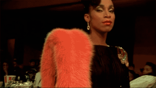 Octavia St. Laurent walking in a ball.