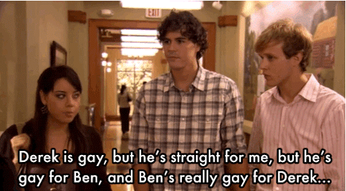 Office Polyamorous relationship gif