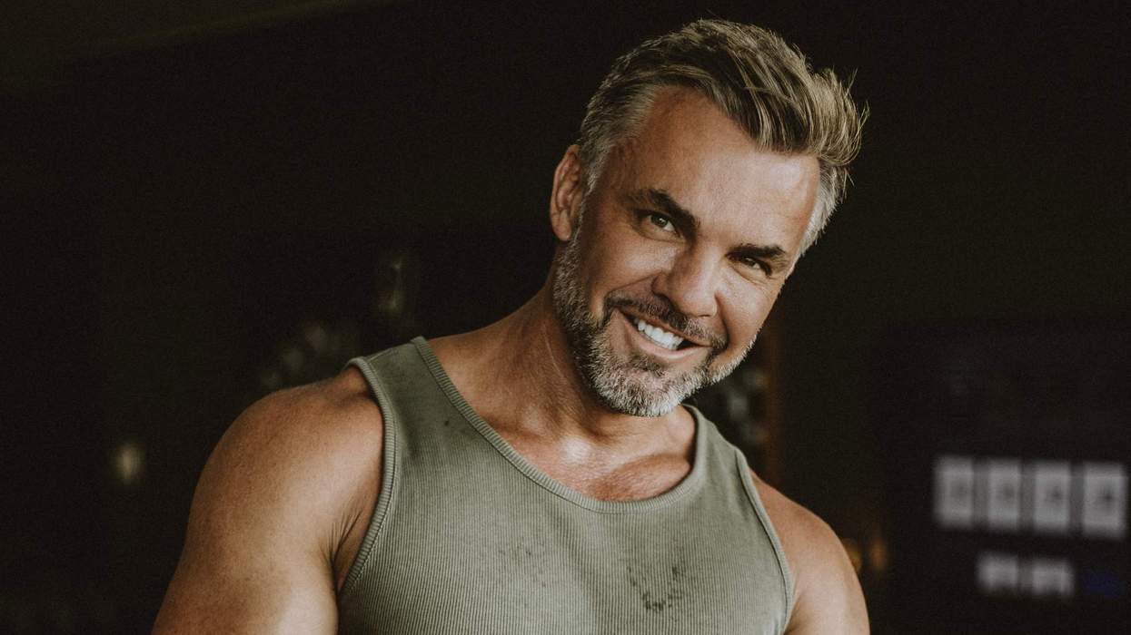 Older man with gray hair.