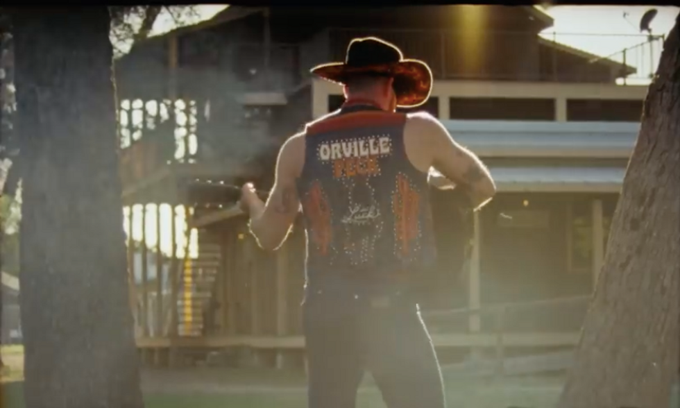 Orville Peck in \u2018Cowboys Are Frequently Secretly Fond Of Each Other\u2019 music video