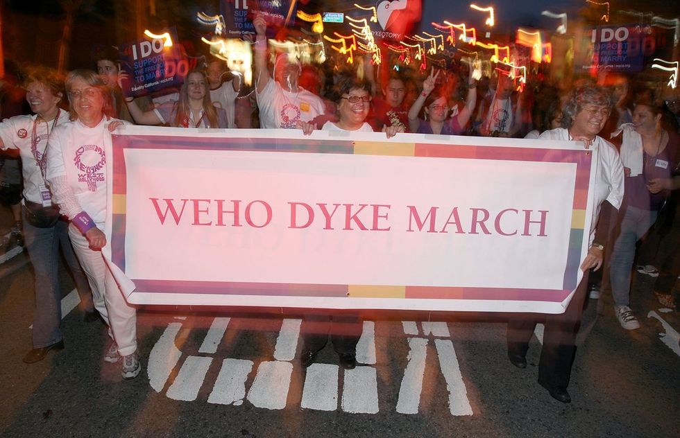 photo gallery Dyke Marches Dykes on Bikes worldwide through history