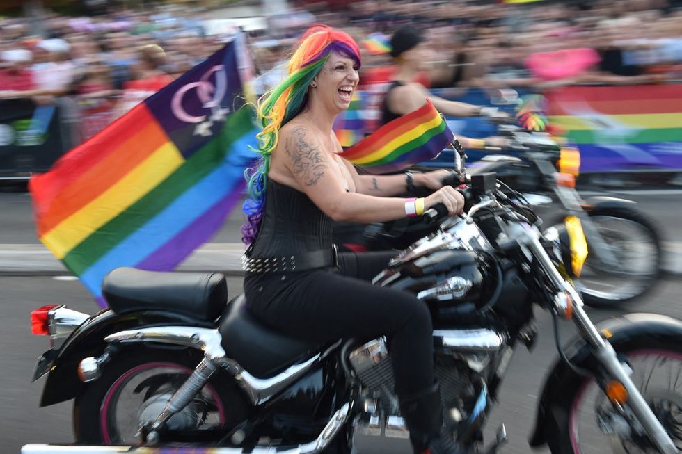 photo gallery Dyke Marches Dykes on Bikes worldwide through history