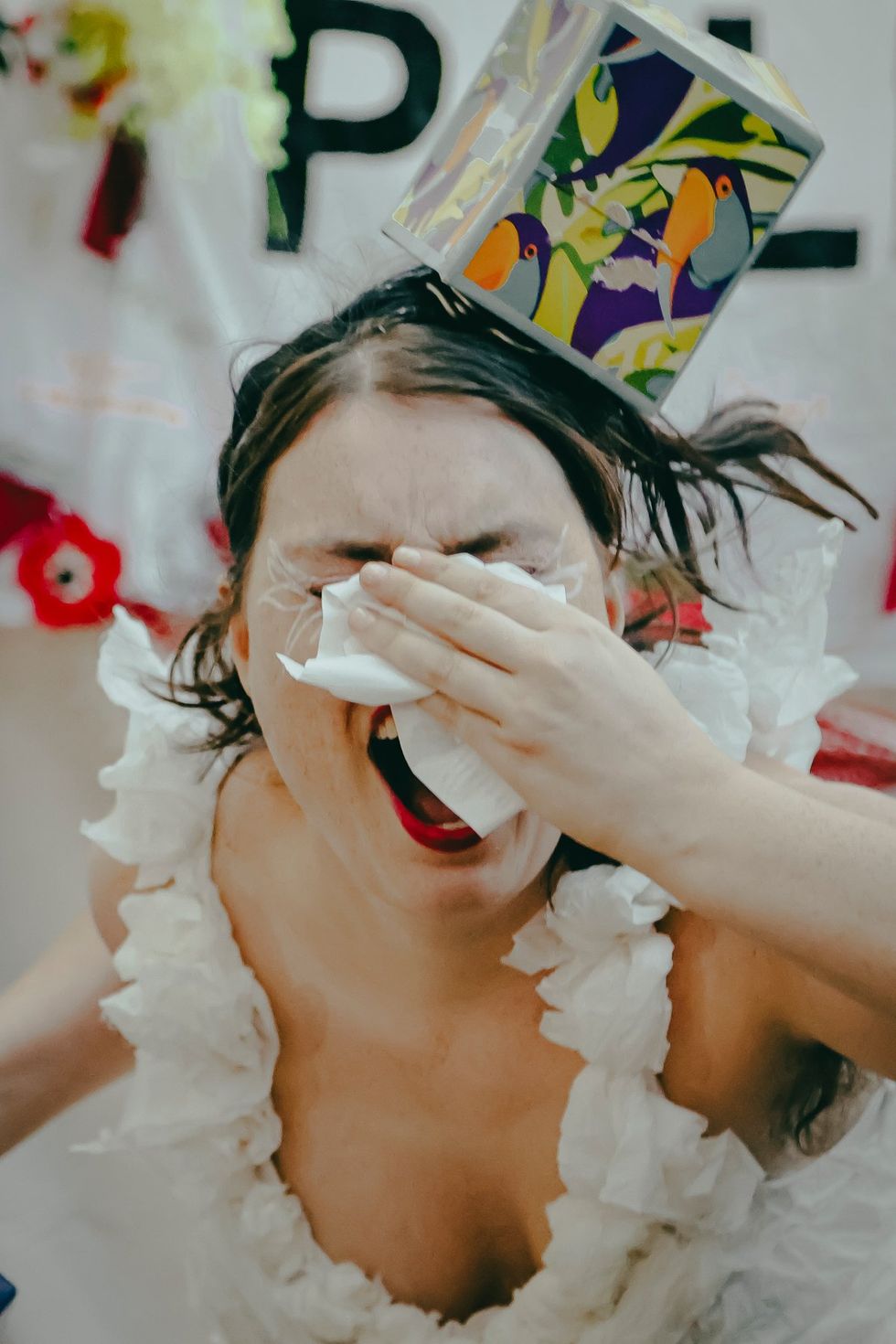 photo gallery Full Moon Drag troupe anti Zionist Jewish queer artists HOT 2 ROT Sukkot Drag Spectacular outside community garden Brooklyn NY